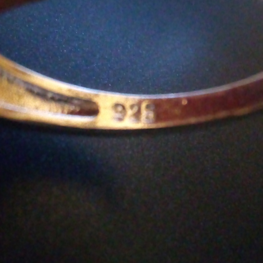 NWOT - Sterling Silver Crystal Romantic Heart Diamond Ring In Box - 8 3/4 - Picture 9 of 10